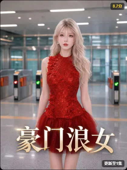 豪门浪女 - 红果魔改短剧热度榜第五名